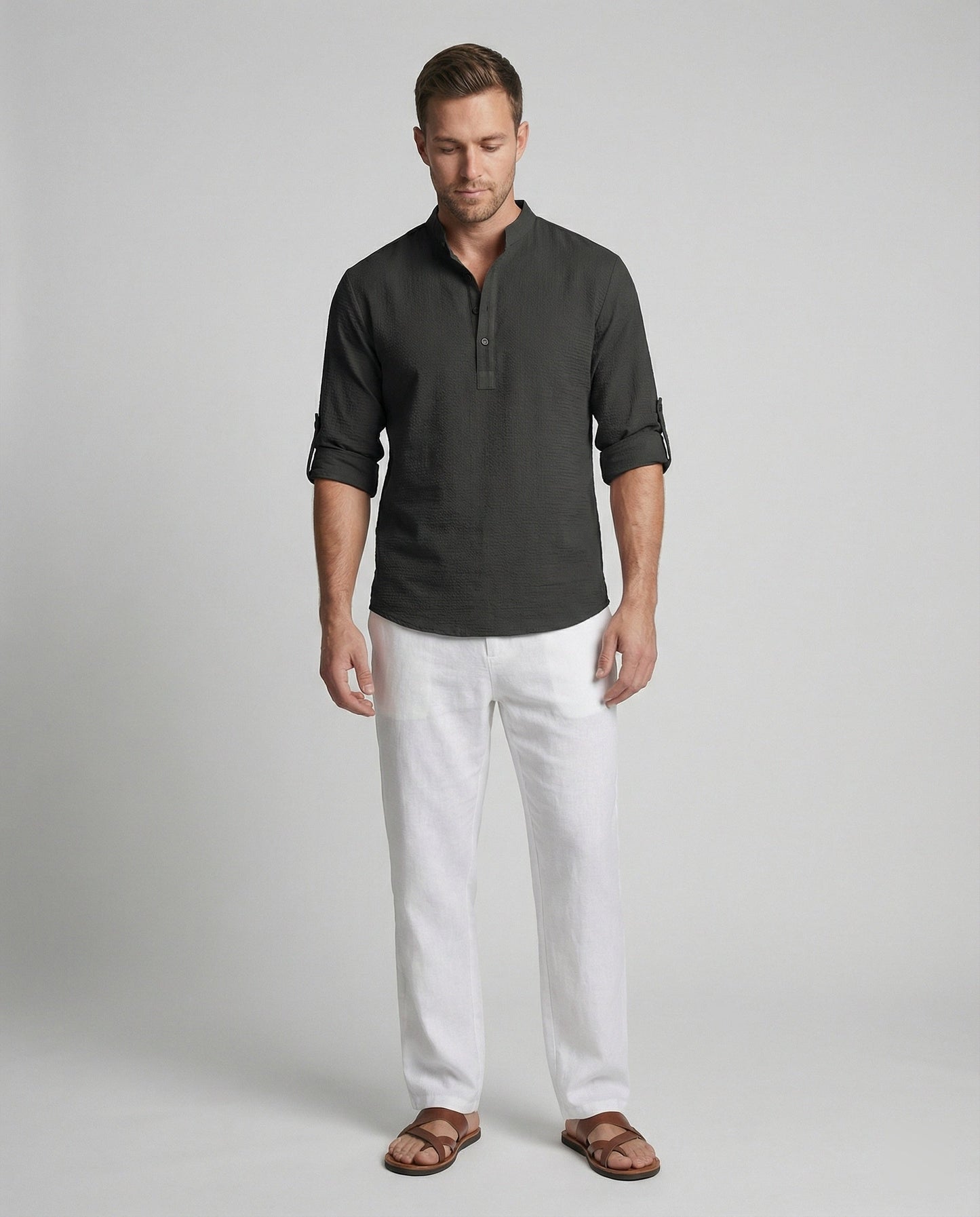 Camicia Uomo Cotone Casual Elegante