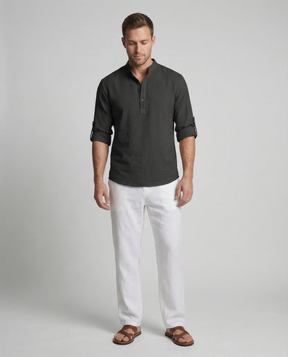 Camicia Uomo Cotone Casual Elegante