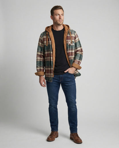 Camicia Uomo in Flanella a Quadri Regular Fit