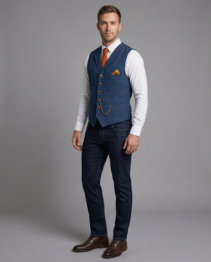 Gilet Uomo Stile Vintage Classico