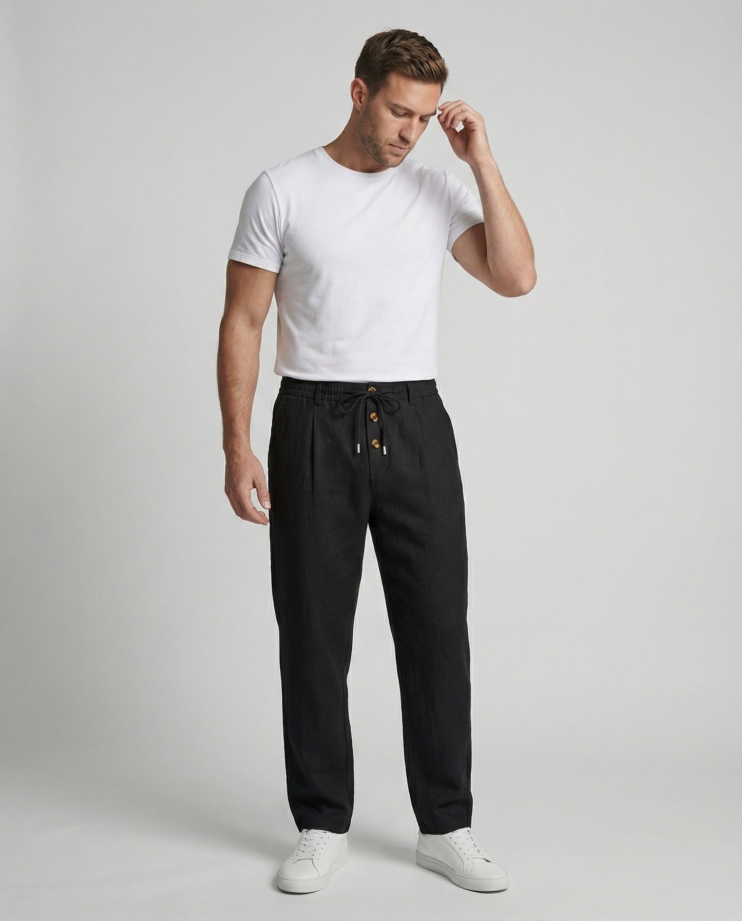 Pantaloni Uomo Lino Leggeri e Traspiranti - Brentozzi