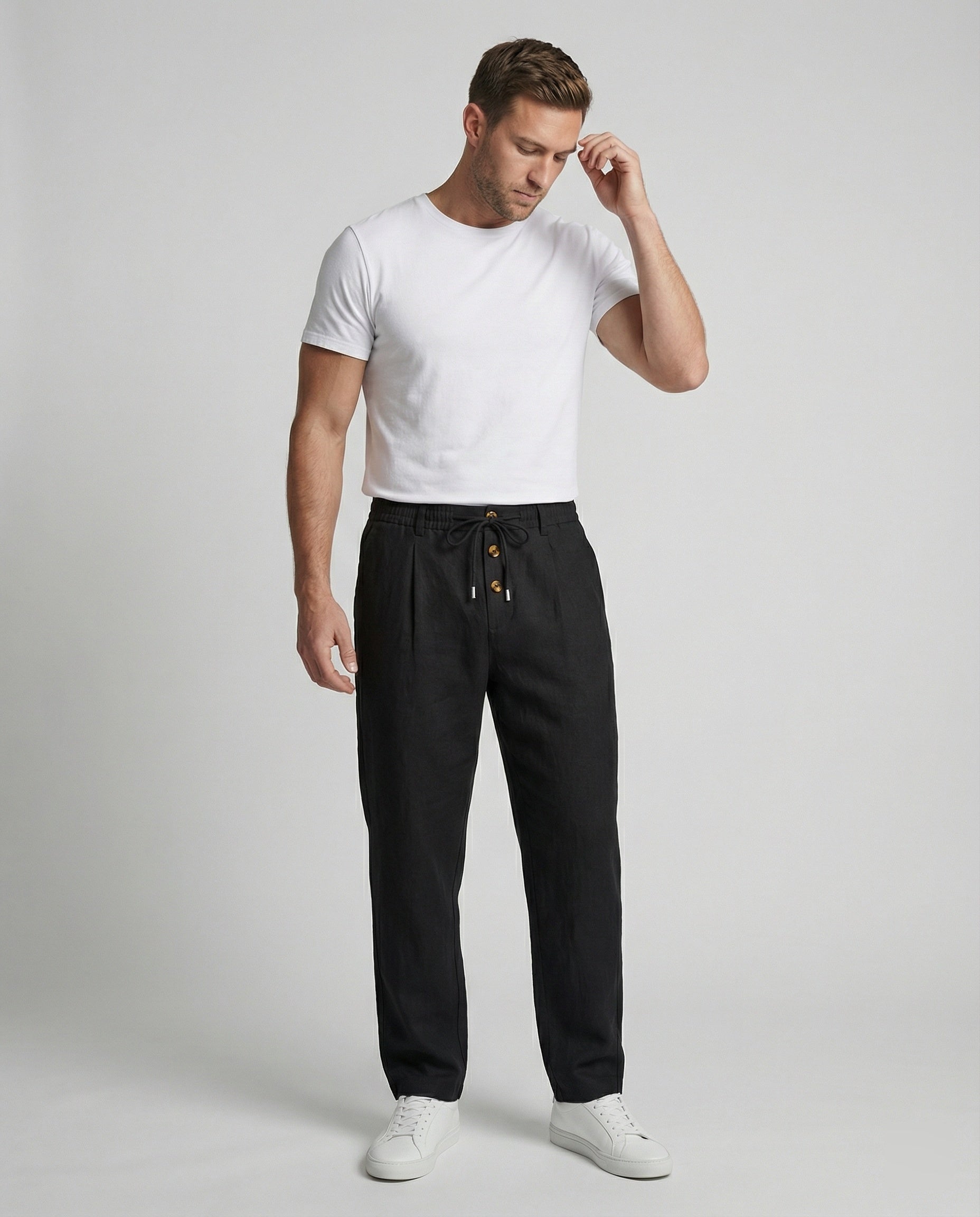 Pantaloni Uomo Lino Leggeri e Traspiranti - Brentozzi
