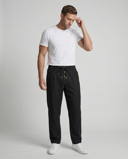 Pantaloni Uomo Lino Leggeri e Traspiranti - Brentozzi
