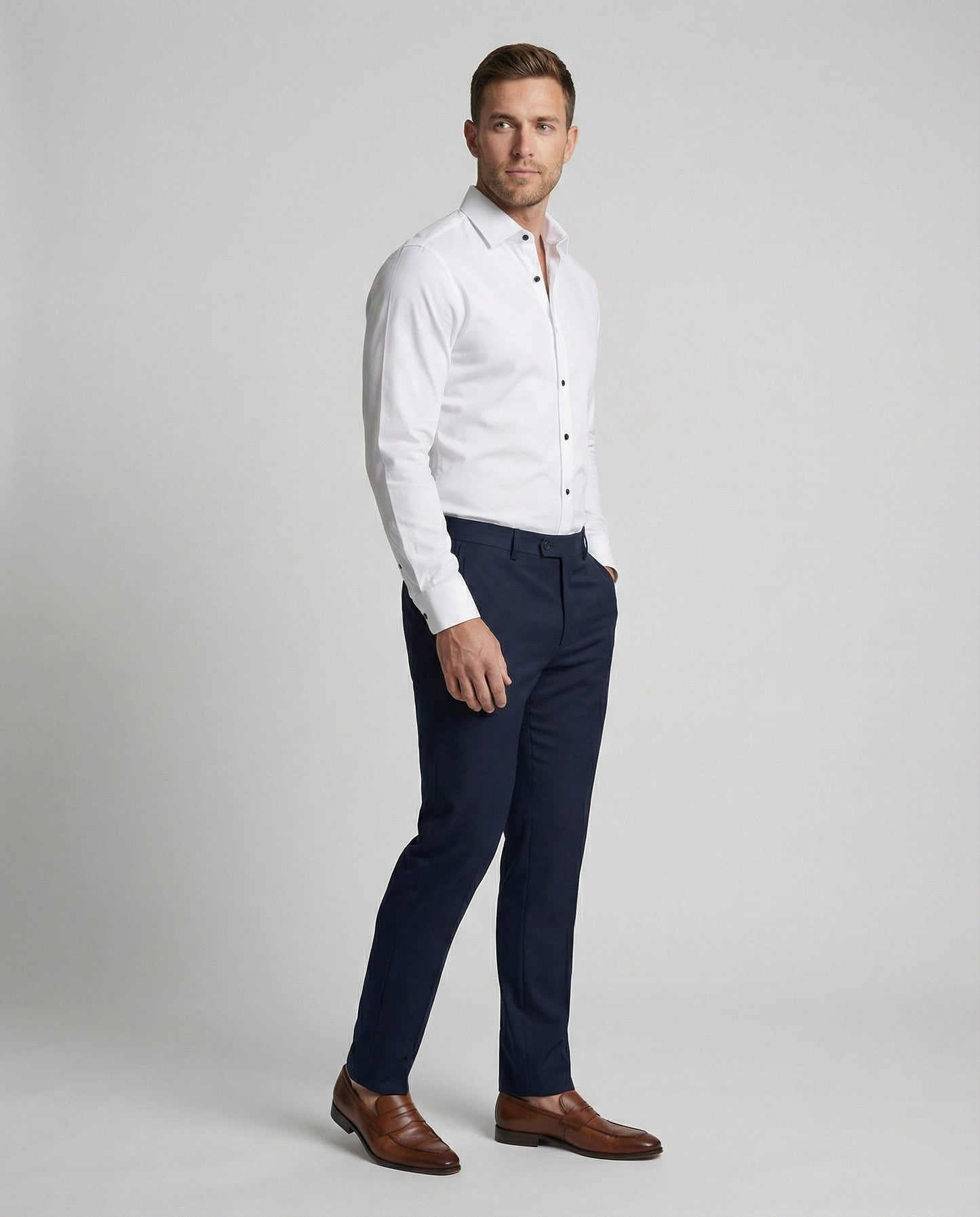 Camicia Business Uomo Senza Stiro Classica
