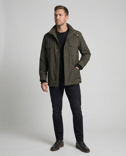 Giacca Utility Uomo Collo Alto