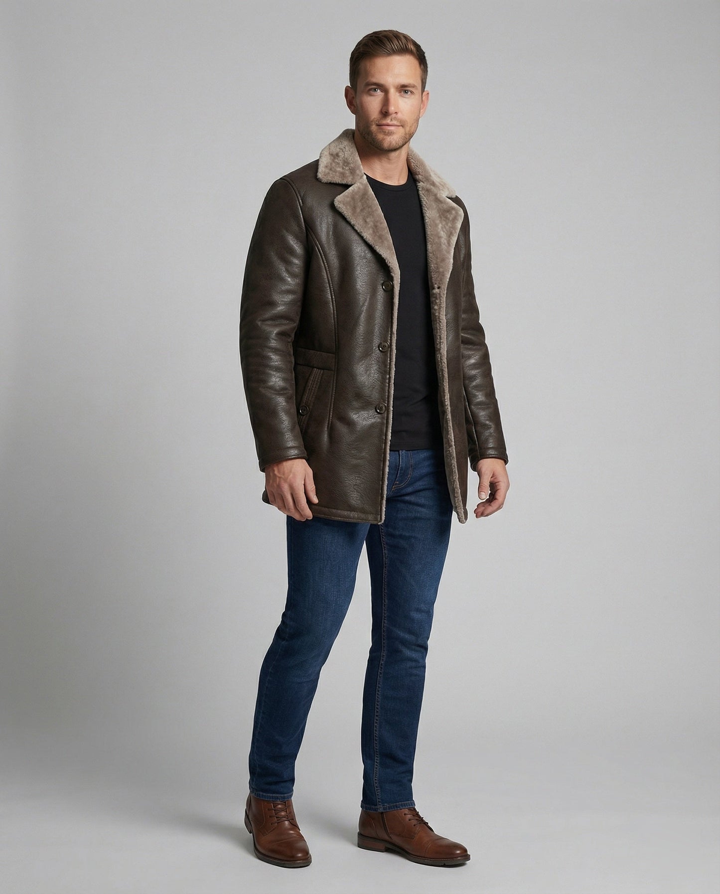Giacca Uomo in Pile Calda e alla Moda