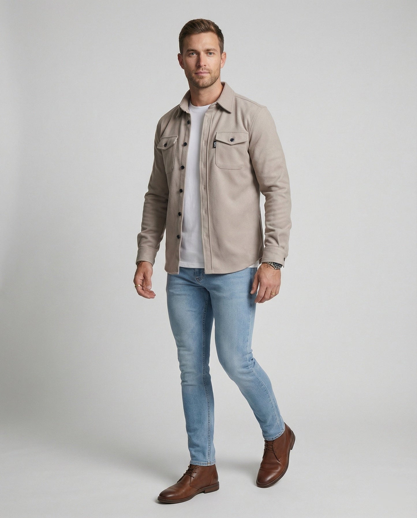 Camicia Uomo Autunnale Stile Casual