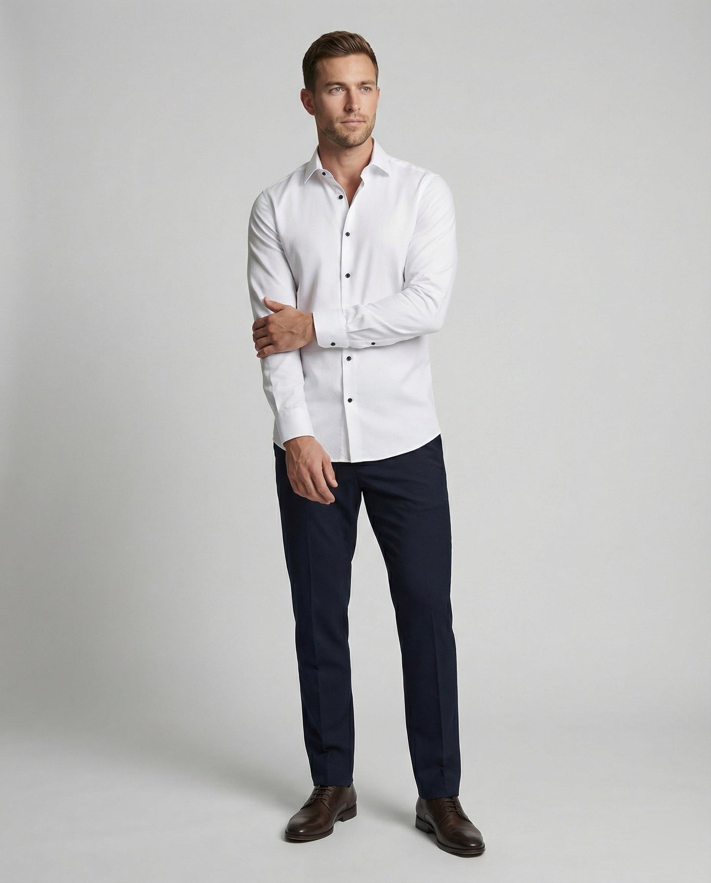 Camicia Uomo Stretch Traspirante Senza Stiro