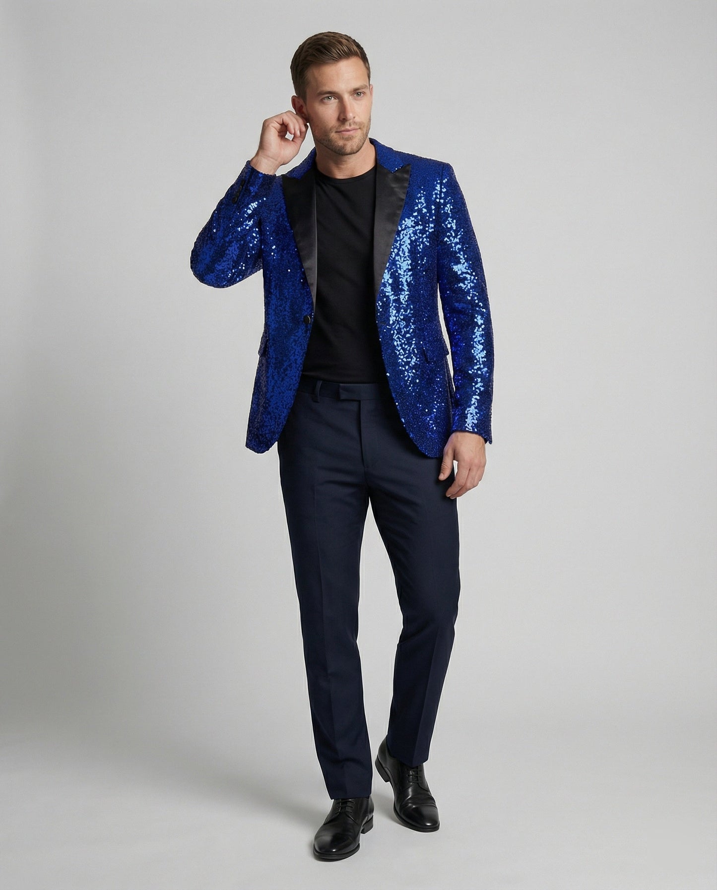 Blazer Donna con Paillettes Vestibilità Classica