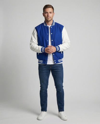 Giacca College Uomo Tessuto Tecnico Stile Sportivo