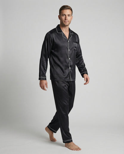 Pigiama Uomo in Satin Vestibilità Classica - Brentozzi