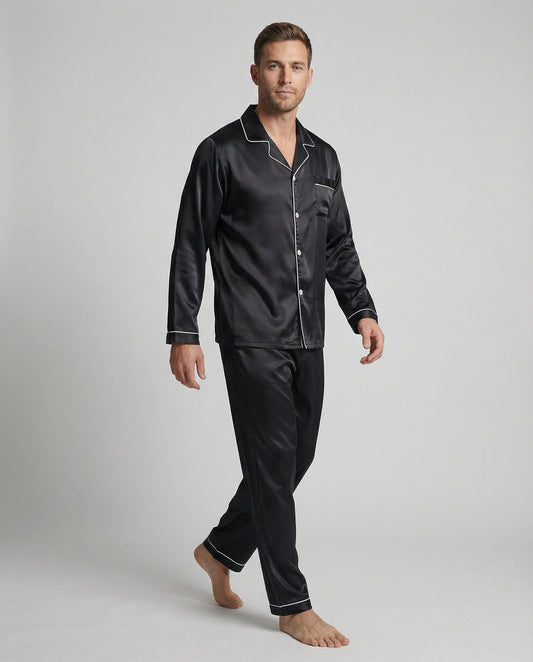 Pigiama Uomo in Satin Vestibilità Classica - Brentozzi