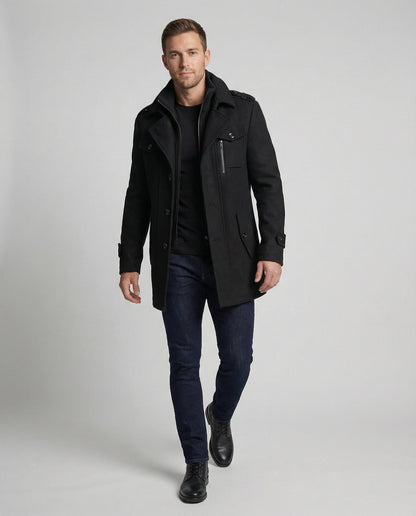 Cappotto Uomo Due Pezzi Caldo