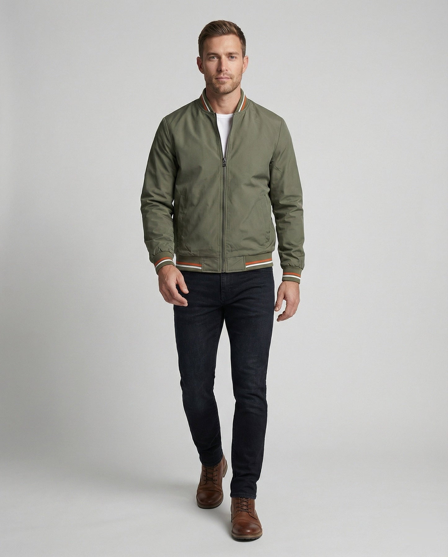 Bomber Uomo Slim Fit Design Slim