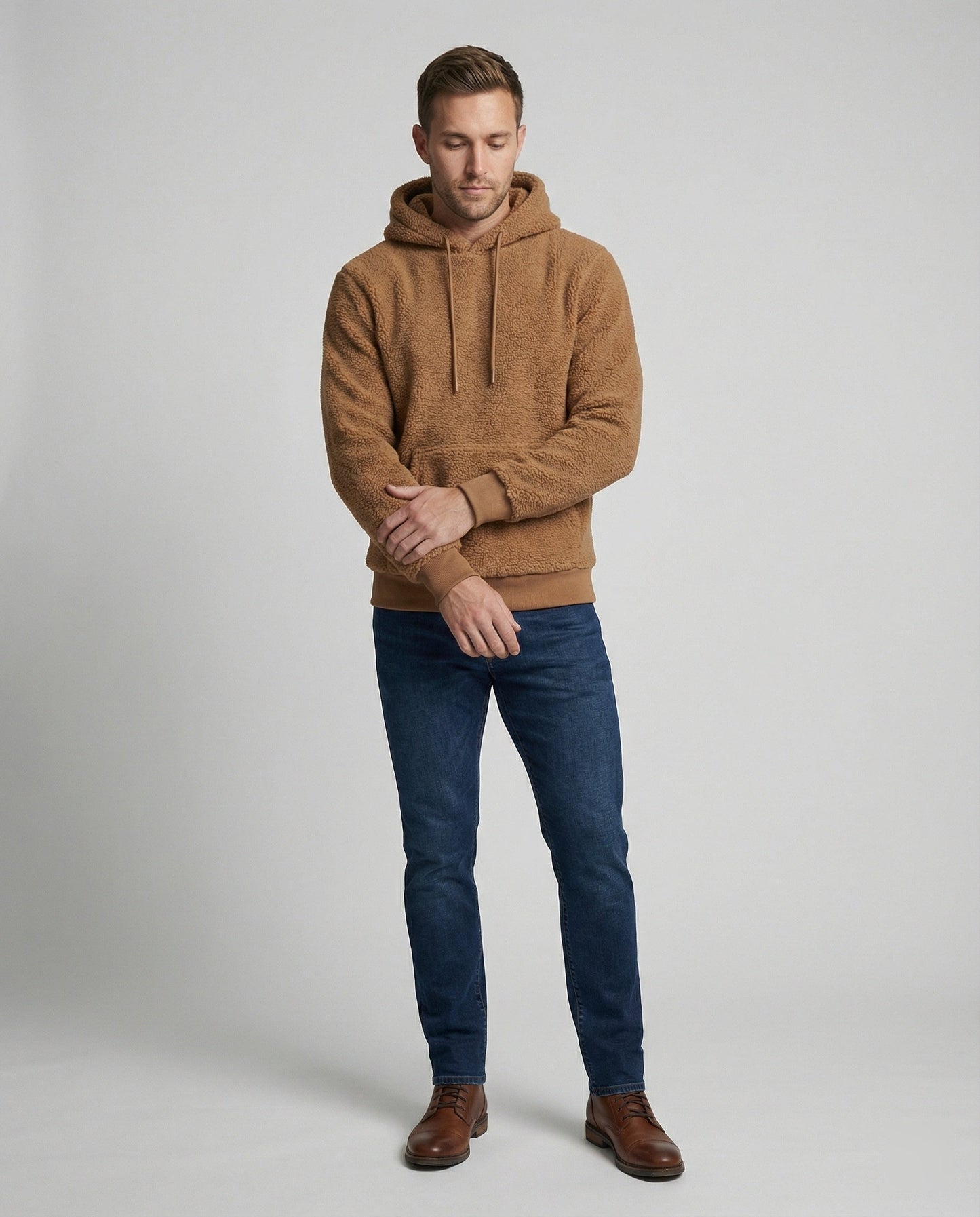 Maglione Uomo in Tessuto Teddy Morbido