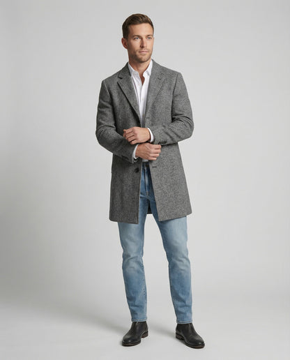 Cappotto Uomo Elegante Autunnale Classico