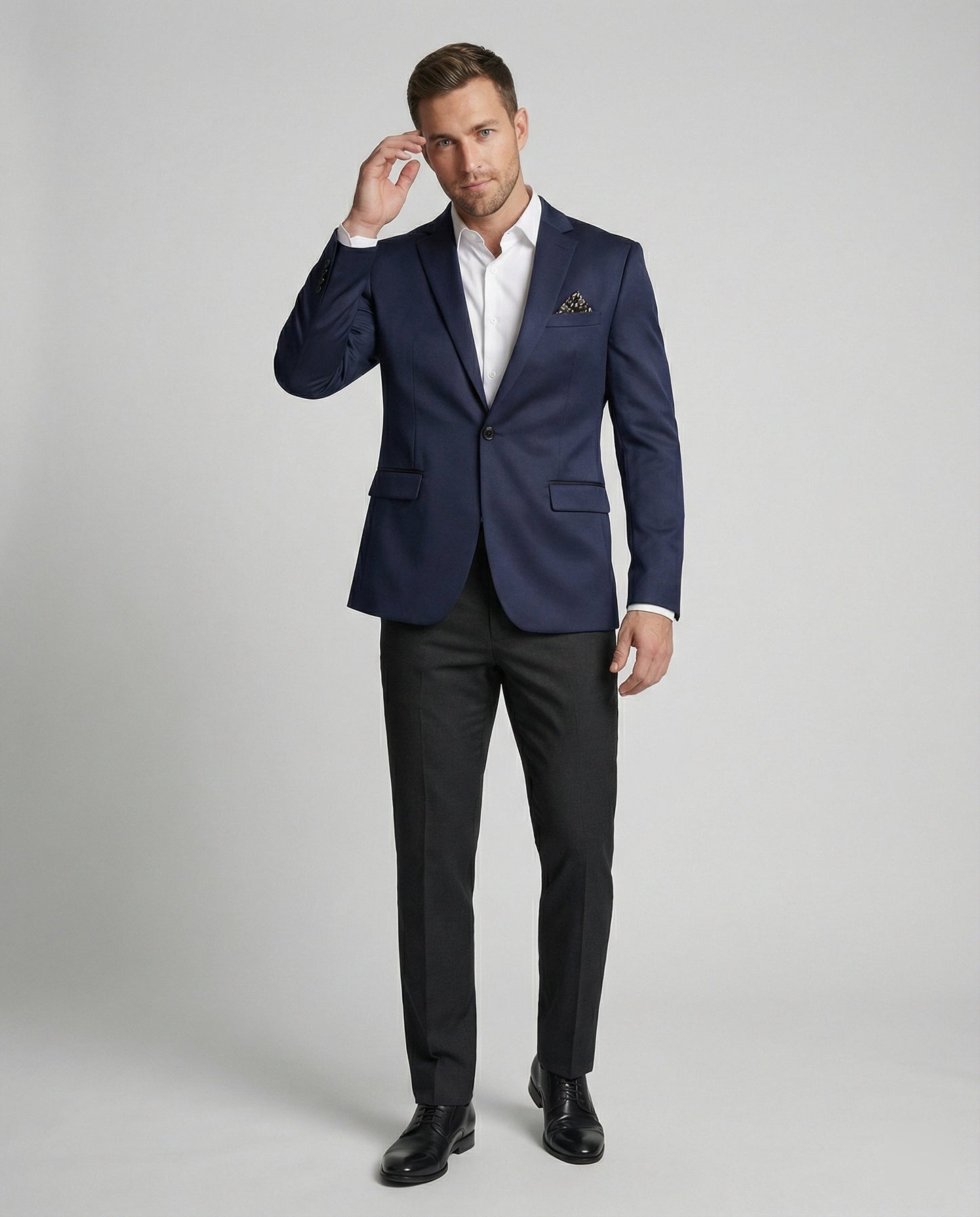 Giacca Uomo Satinata Elegante Slim Fit