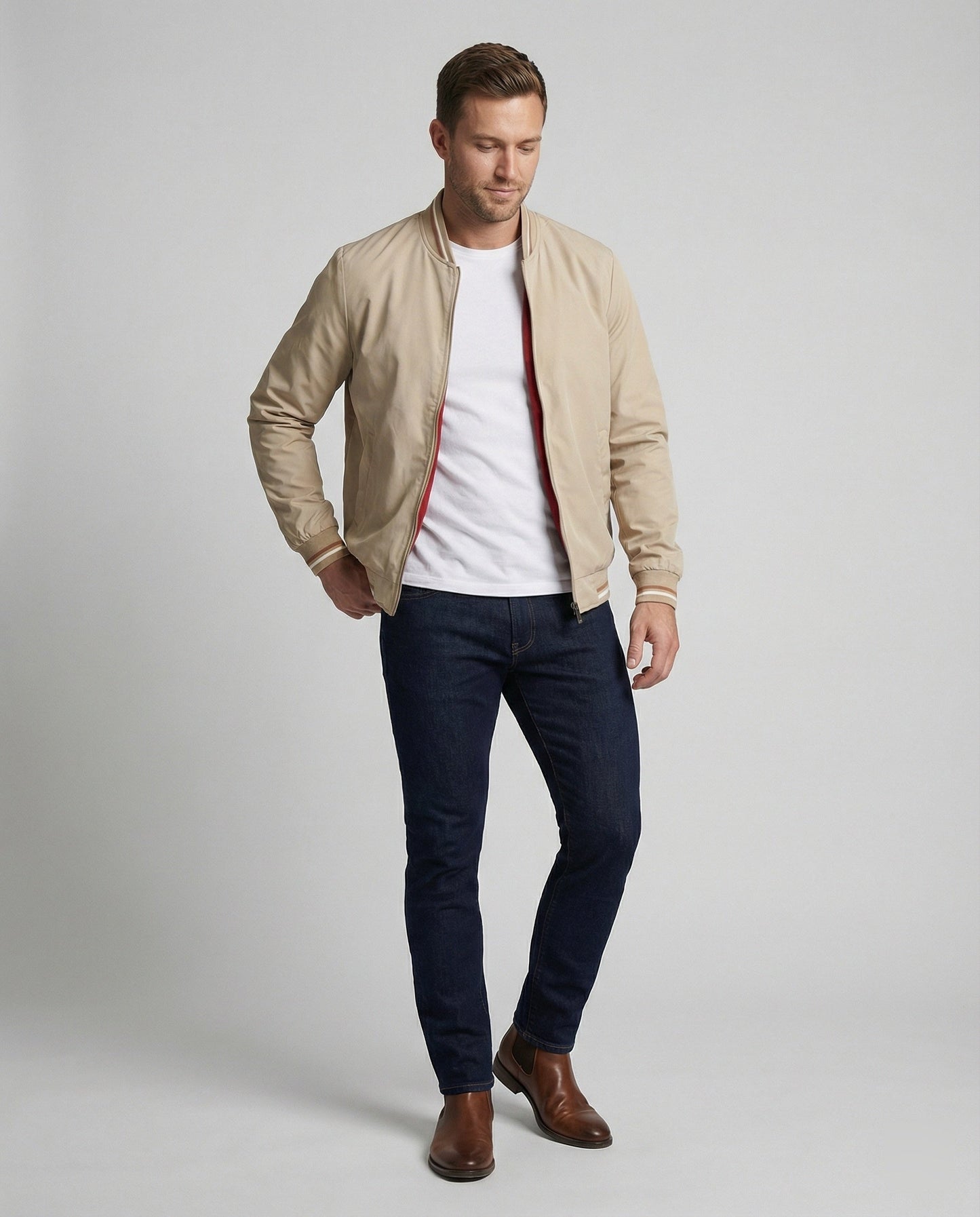 Giacca Uomo Tempo Libero Nylon Idrorepellente