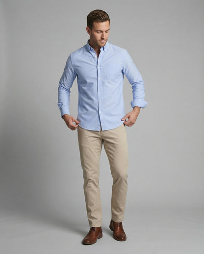 Camicia Oxford Uomo Slim Fit
