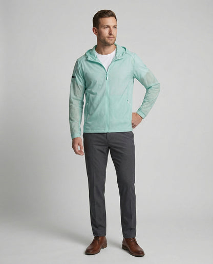 Giacca Leggera Uomo Traspirante con Zip