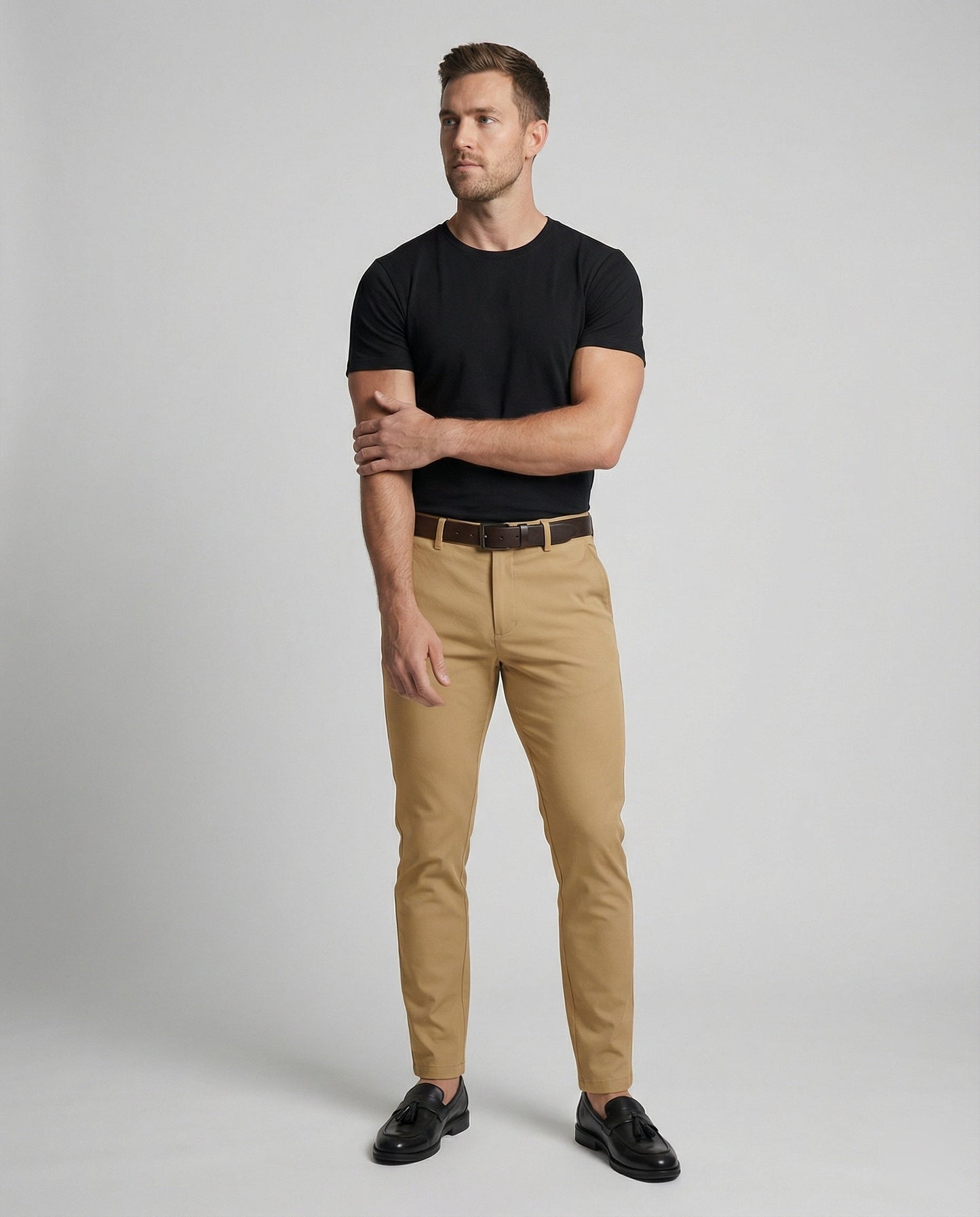 Pantaloni Chino Uomo Slim Fit Versatili