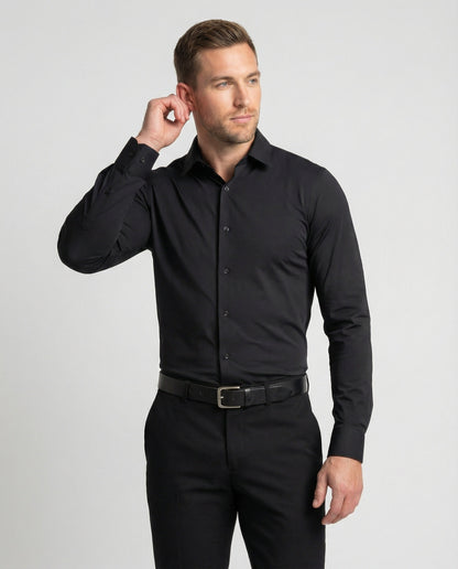 Camicia Business Uomo in Tessuto Stretch Slim Fit - Brentozzi