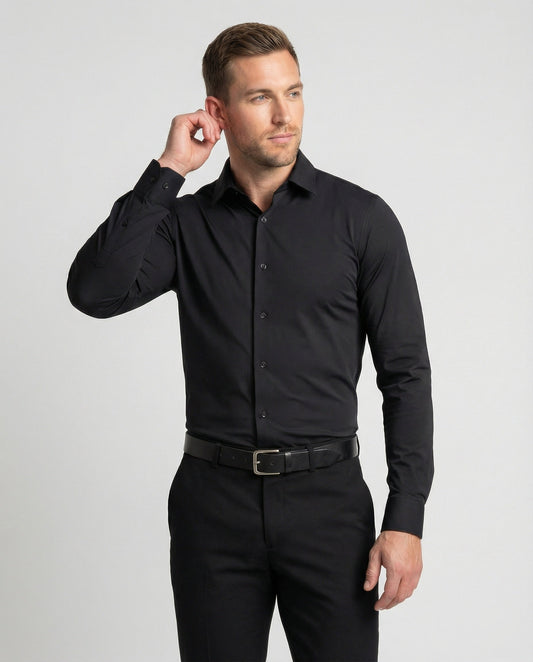 Camicia Business Uomo in Tessuto Stretch Slim Fit - Brentozzi