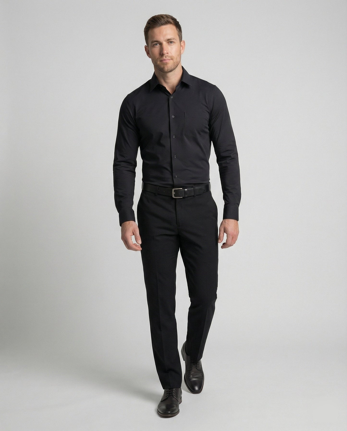 Camicia Business Uomo in Tessuto Stretch Slim Fit