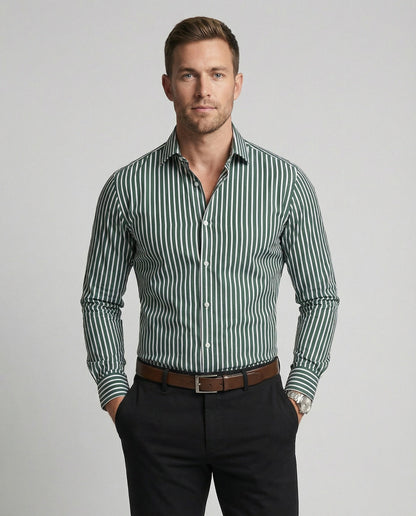 Camicia Uomo Business Cotone Collo Kent Regular Fit