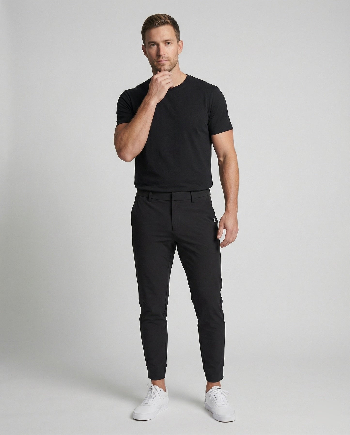 Pantaloni Eleganti Uomo Tessuto Elastico Slim Fit - Brentozzi