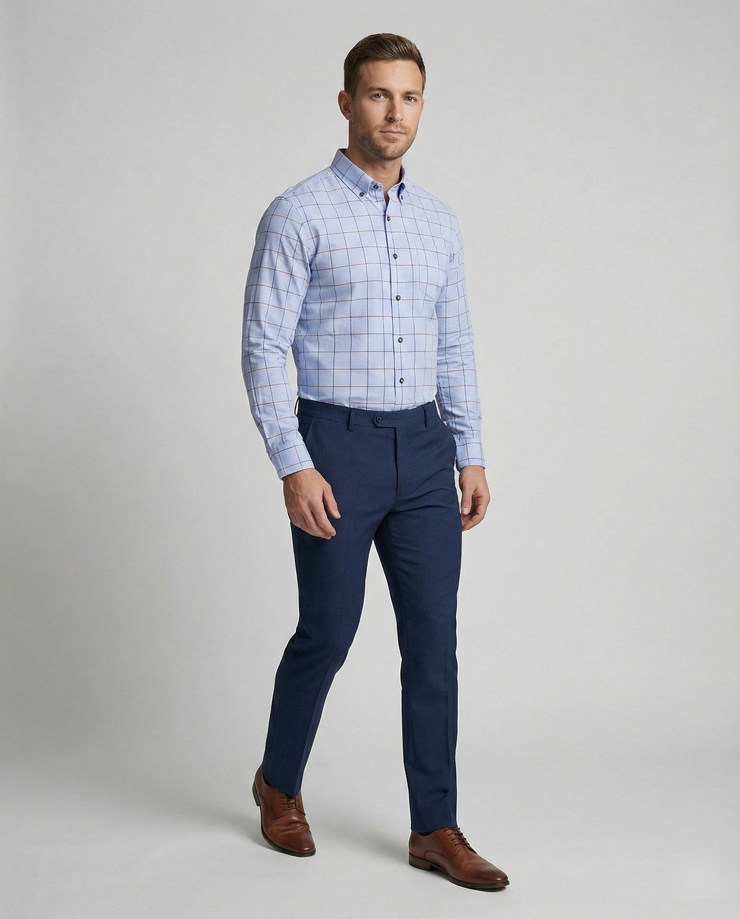 Camicia Uomo Business Slim Colletto Kent