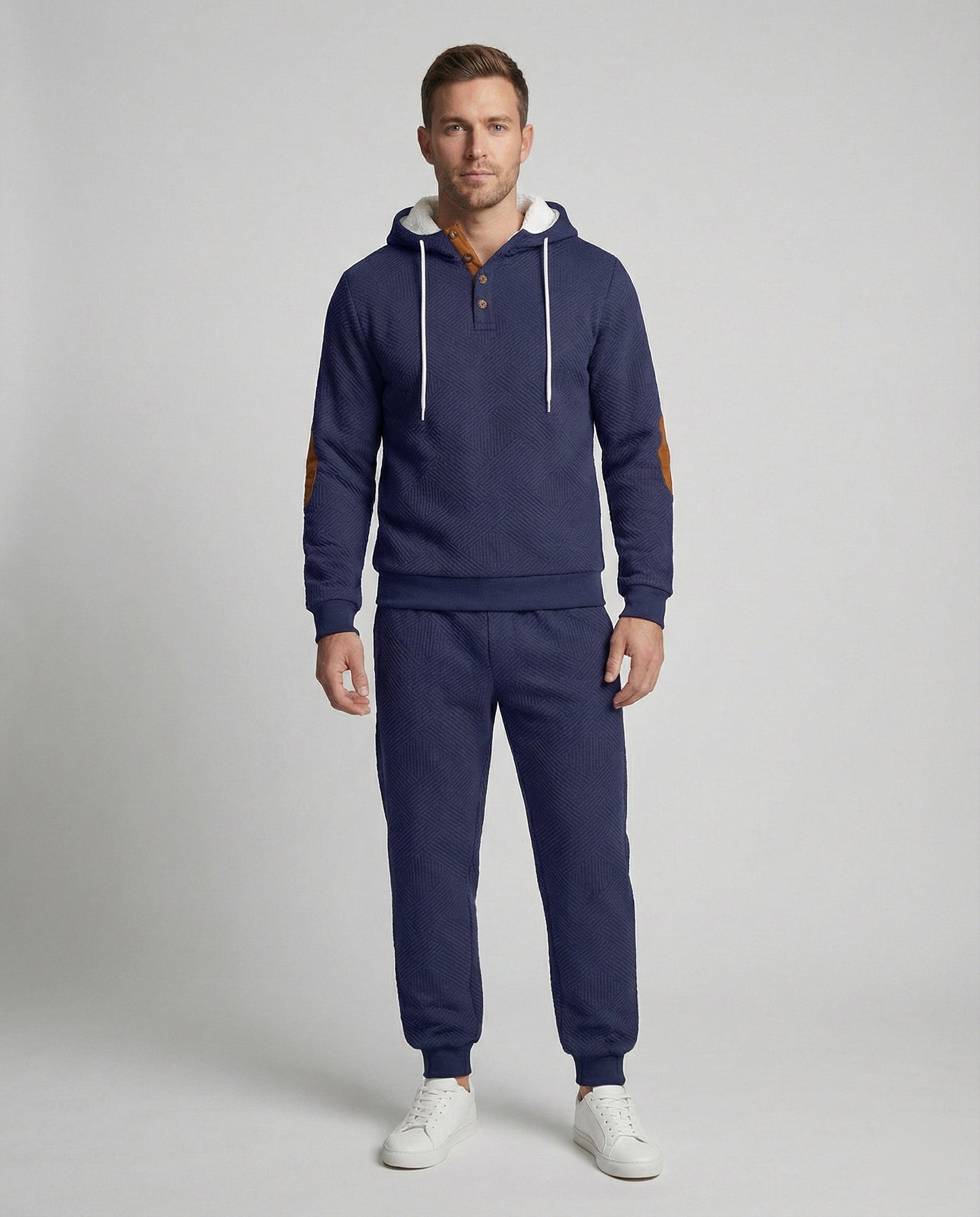Tuta Jogging Uomo Felpa con Cappuccio e Pantaloni