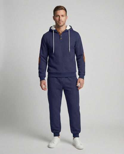 Tuta Jogging Uomo Felpa con Cappuccio e Pantaloni