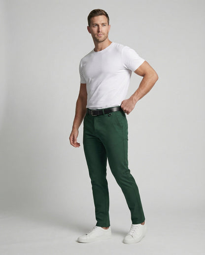 Pantaloni Chino Uomo Slim Fit Comodi