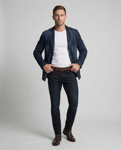 Blazer Uomo Sfoderato Taglio Classico