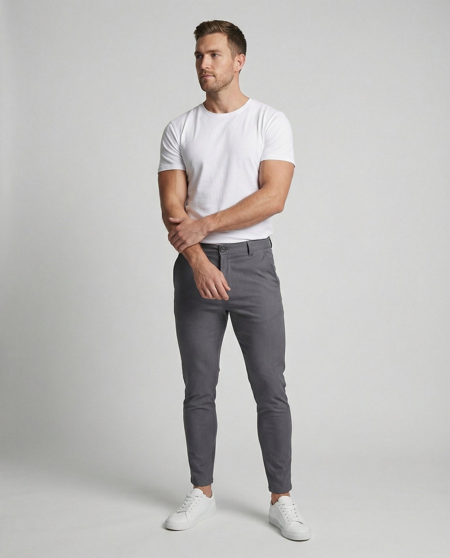 Jeans Uomo Slim Fit con Tessuto Elasticizzato