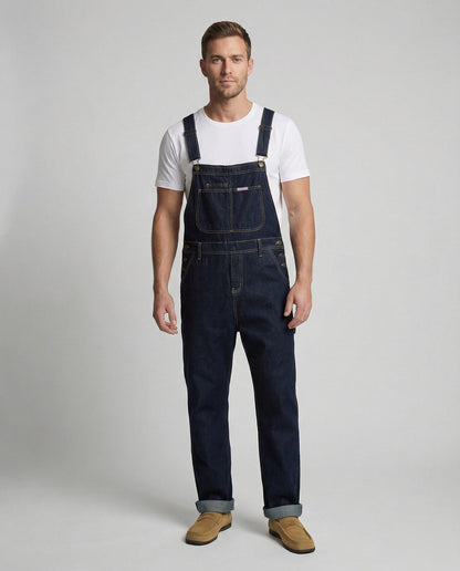 Salopette Uomo Jeans Denim Regular