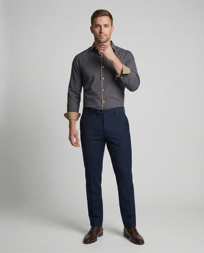 Camicia Uomo Classica Manica Lunga Autunnale