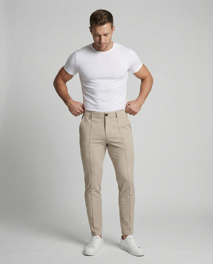 Pantaloni Chino Uomo Slim Fit con Stretch