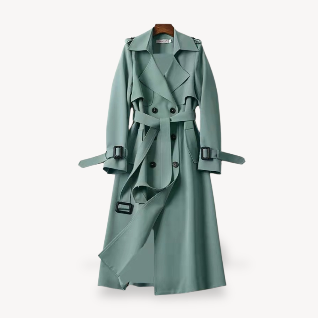 Cappotto Trench Donna Taglio Classico con Cintura