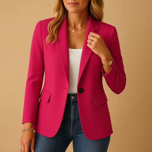 Blazer Donna Taglio Regolare Sagomato in Vita