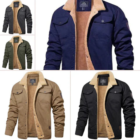 Giacca Bomber Uomo Inverno Fleece Morbida