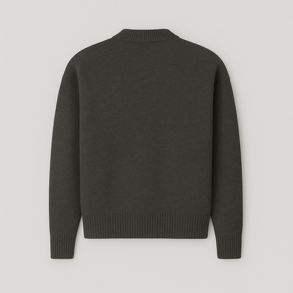 Maglione Oversize Donna con Motivo a Cuori Morbido