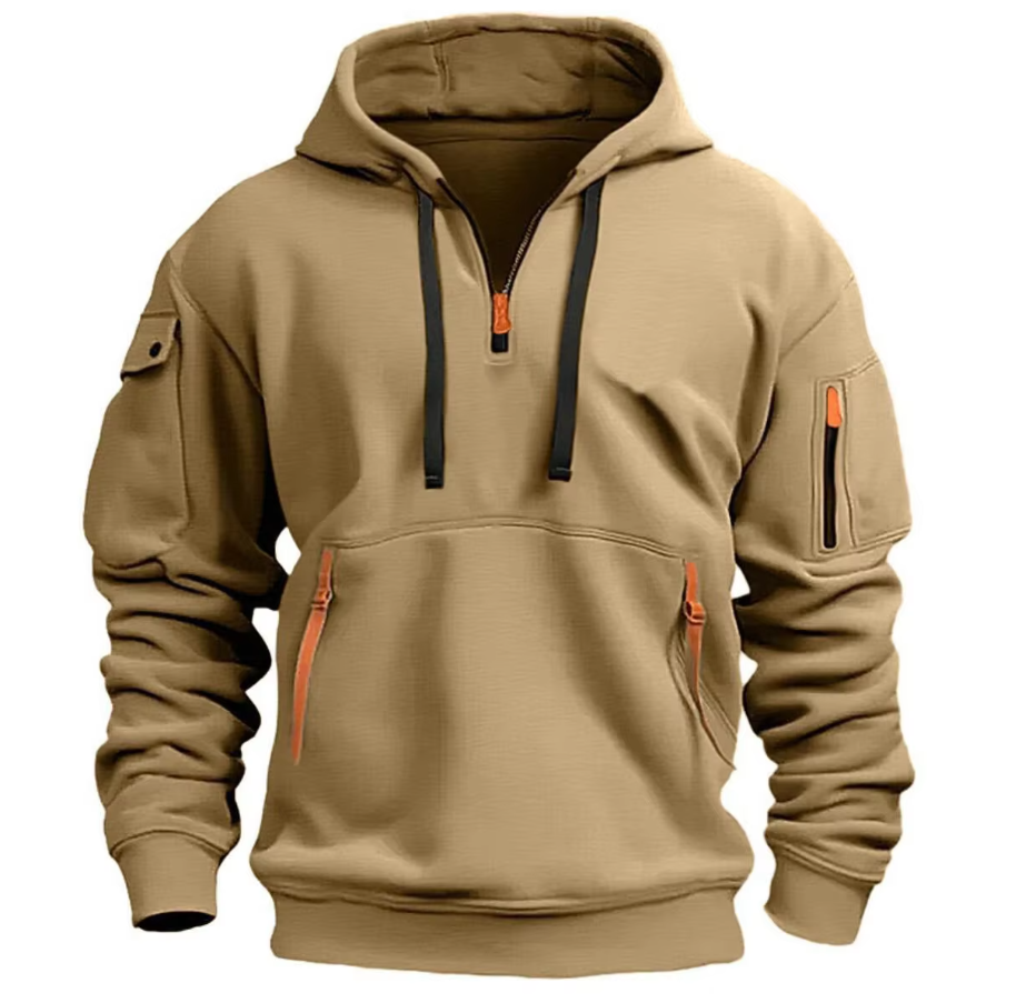Felpa Uomo con Cappuccio e Zip