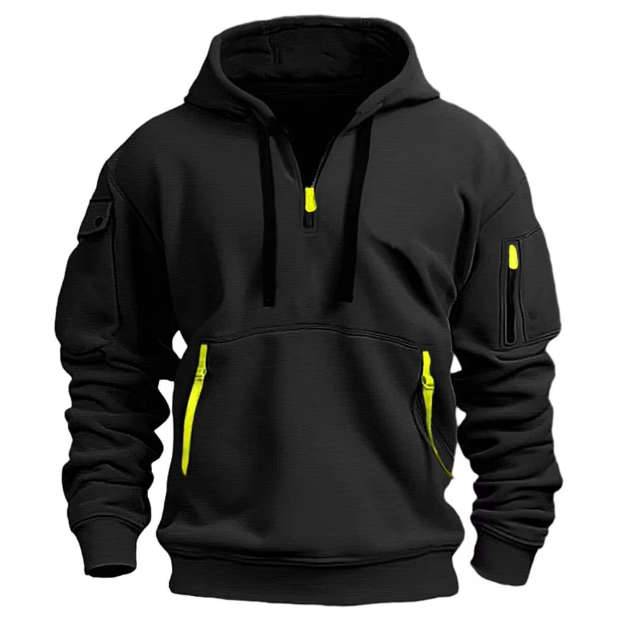 Felpa Uomo con Cappuccio e Zip