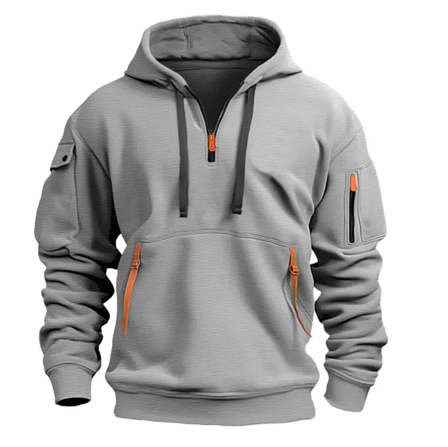 Felpa Uomo con Cappuccio e Zip - Brentozzi