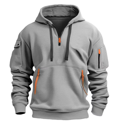 Felpa Uomo con Cappuccio e Zip - Brentozzi