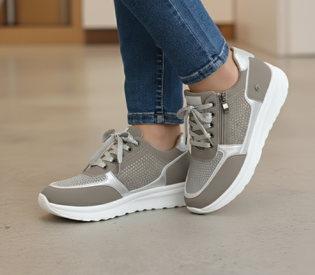 Sneaker Donna Platform con Lacci