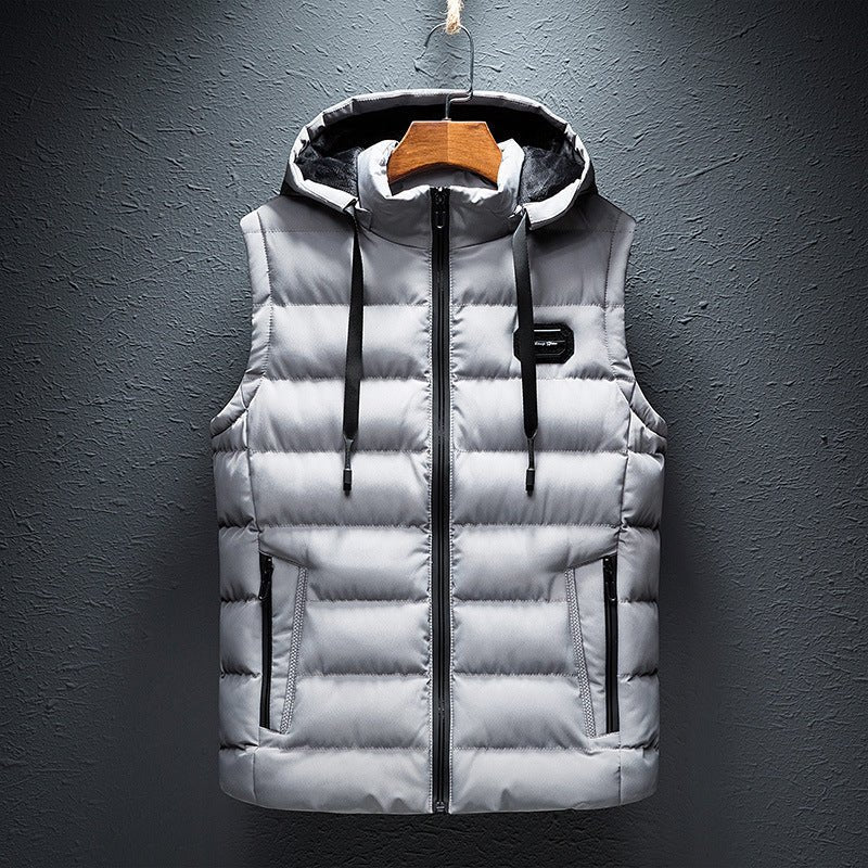 Gilet Uomo Senza Maniche con Motivo a Quadri