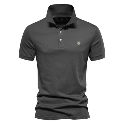 Polo Uomo Classico Cotone Bottoni Minimalisti